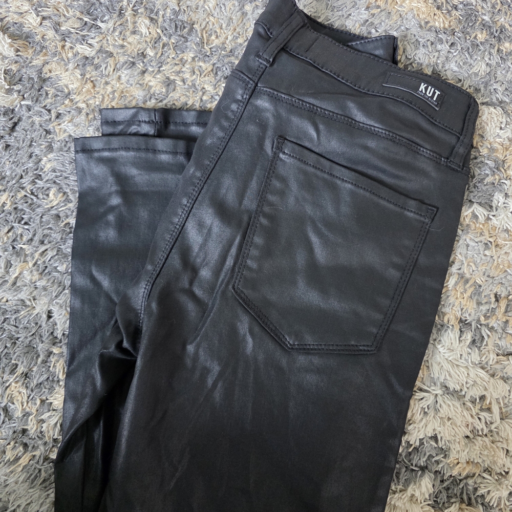 Kut from the Kloth Shiny Black Pants